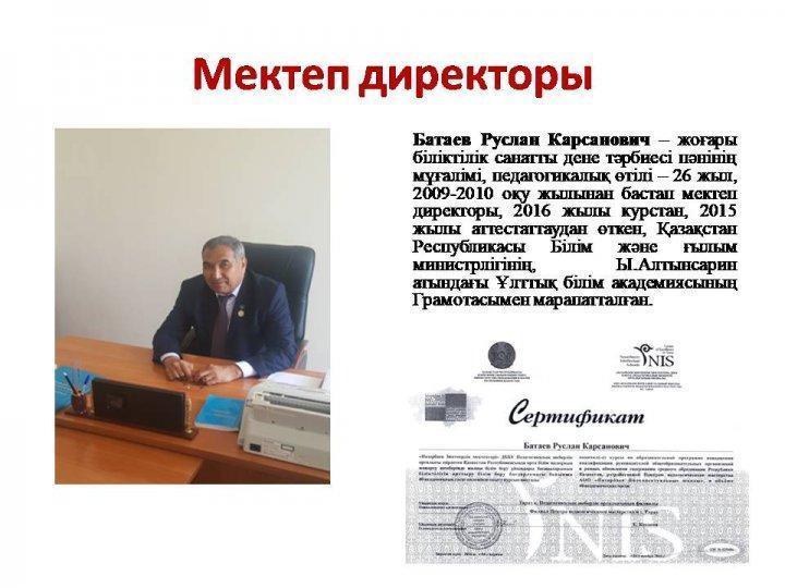 Мектеп директоры