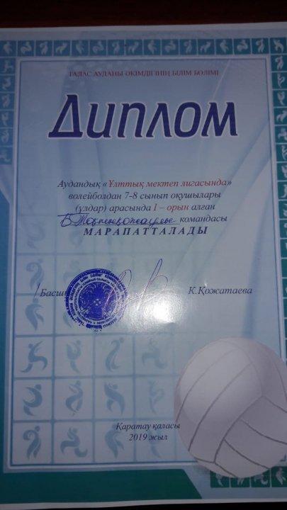 Аудандық "Ұлттық мектеп лигасы"