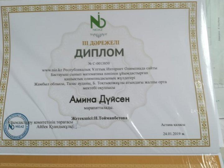 Республикалық Ұлттық, Дәстүрлі Интернет Олимпиадасы